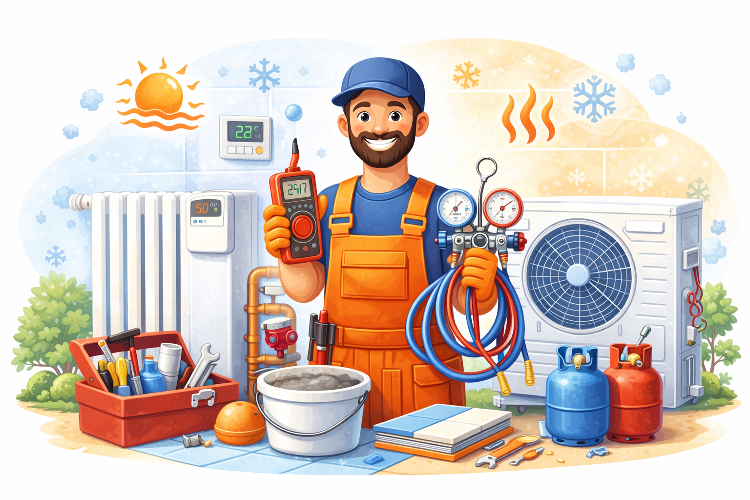 Illustration Chauffage & climatisation